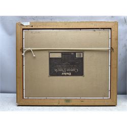 Lewis Creighton (British 1918-1996): Sheep in the Heather, oil on board signed 39cm x 50cm