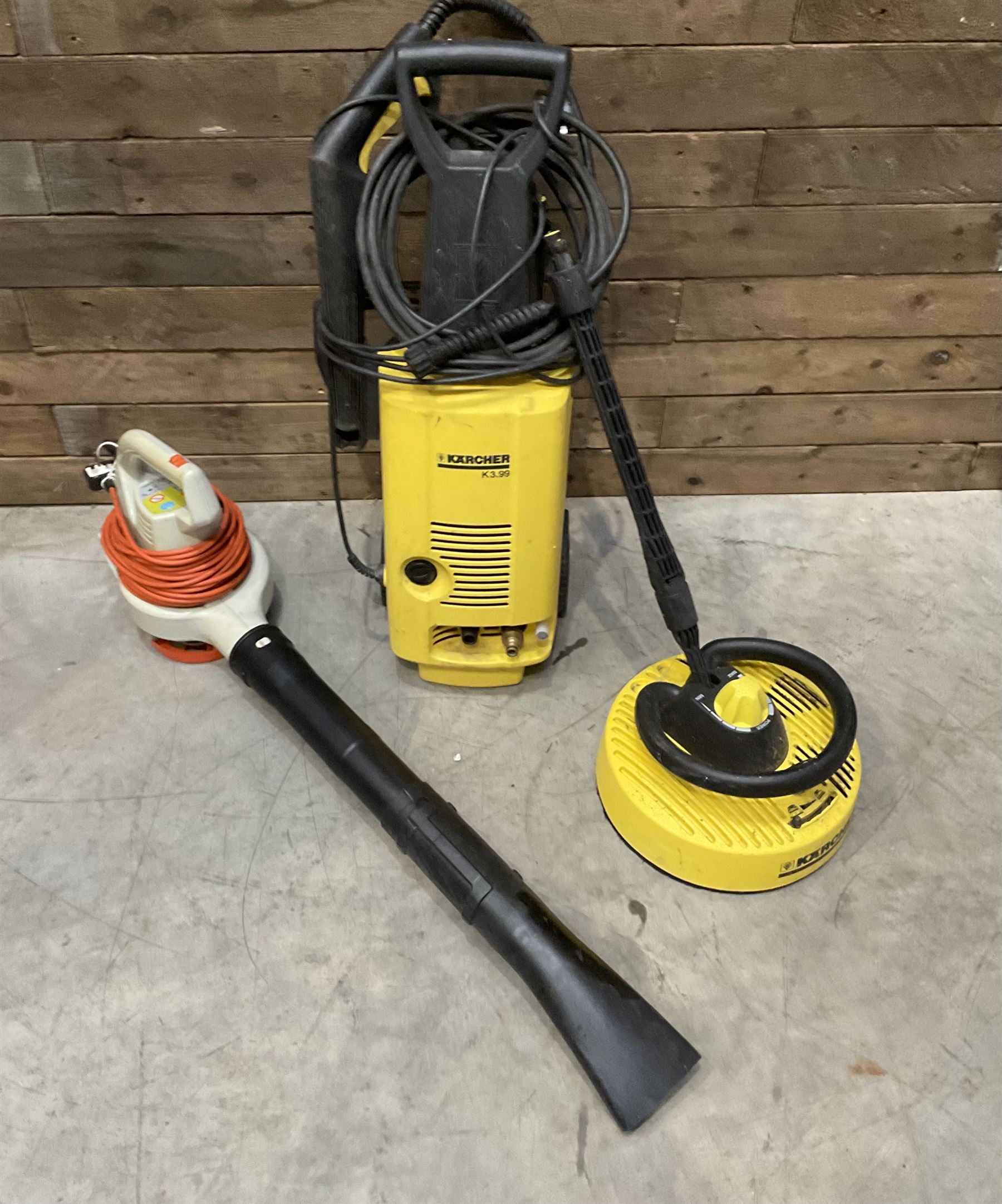  Karcher K3.99 pressure washer and a Stihl BE55 leaf blower