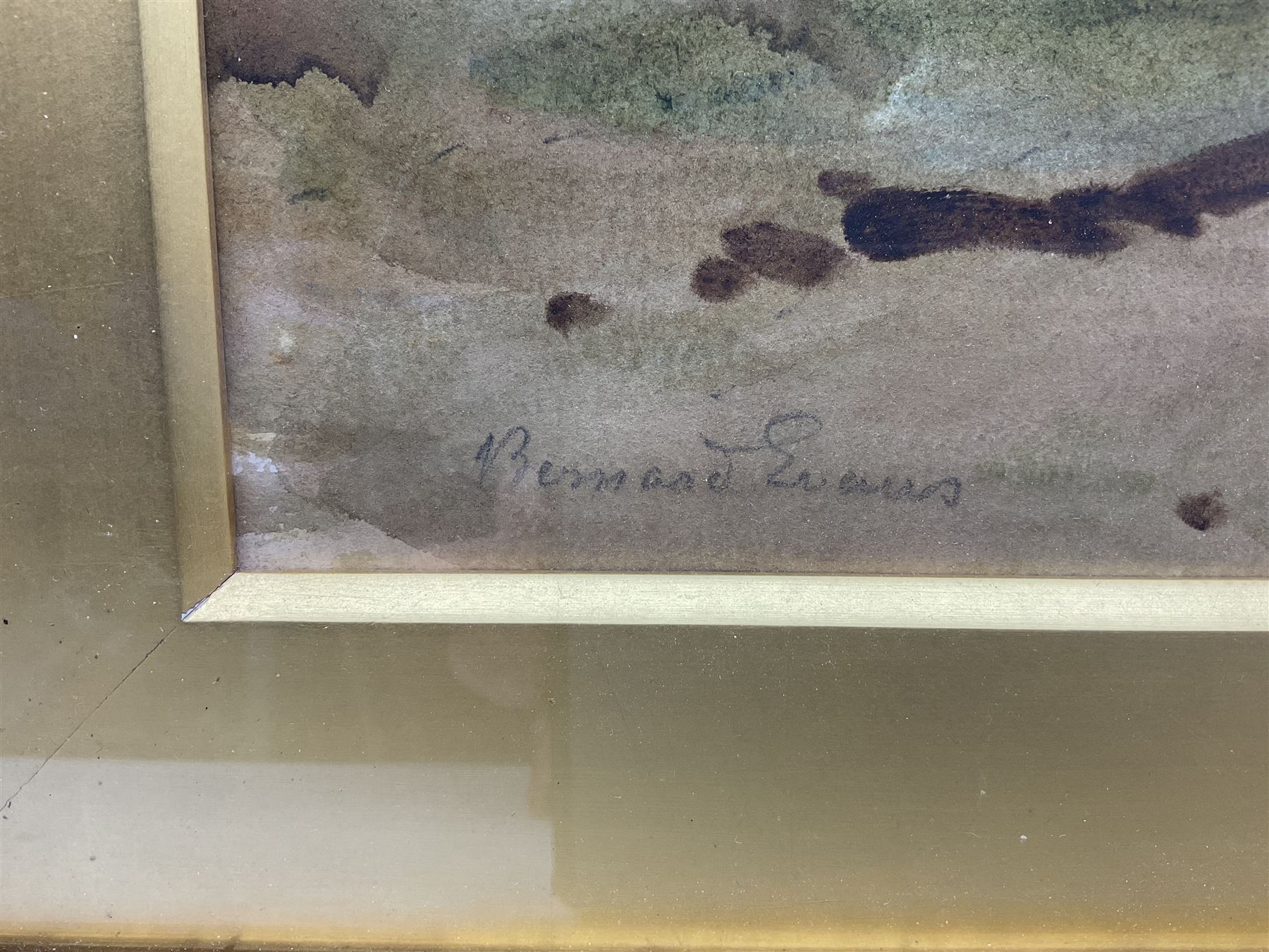 Bernard Walter Evans (British 1848-1922): 'Auribeau-sur-Siagne' France', watercolour and pencil signed, titled verso 34cm x 52cm