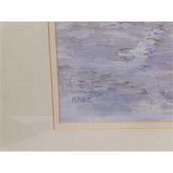 Christine M Pybus (British 1954-): Early Light Whitby, watercolour signed 47cm x 65cm