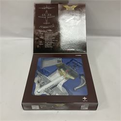 Corgi - Aviation Archive, eleven ‘Classic Propliners’ 1:144 scale models comprising Vickers Viscount models; 47601 700 Series British European Airways; 47602 Parcelforce; 47603 Continental Airlines; 47604 800 Series Lufthansa; 47605 700 Series British Eagle no.391/2900; 47606 806 Virgin Atlantic Airways; 47607 802 British European Airways; 47608 806 British Airways no.985/3000; 47609 836 British Midland Airways no.1530/2500; AA30501 800 Aer Lingus no.651/2100; AA30503 800 British Air Ferries no. 1131/2100; all boxed (11) 