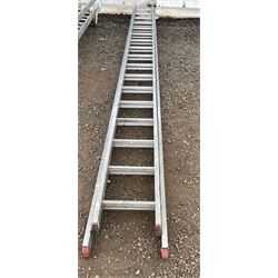 15 FEET Aluminium step ladders - THIS LOT IS TO BE COLLECTED BY APPOINTMENT FROM DUGGLEBY STORAGE, GREAT HILL, EASTFIELD, SCARBOROUGH, YO11 3TX