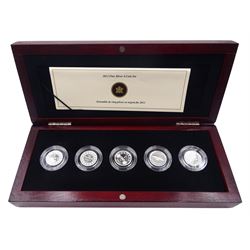 Royal Canadian Mint 2012 ‘Farewell Adieu’ fine silver five coin set, cased with certificate 