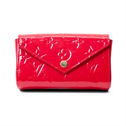 Louis Vuitton - ‘Lucy’ pochette in Cerise red Monogram Vernis leather, the structured enve...