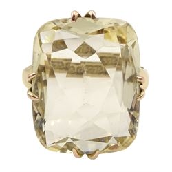 Early 20th century 9ct gold large single