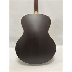 Ozark 'The Ozark Professional' tenor guitar, model no 3372, headstock stamped Ozark and with paper label to interior, in manufacturers hard case, guitar L82cm