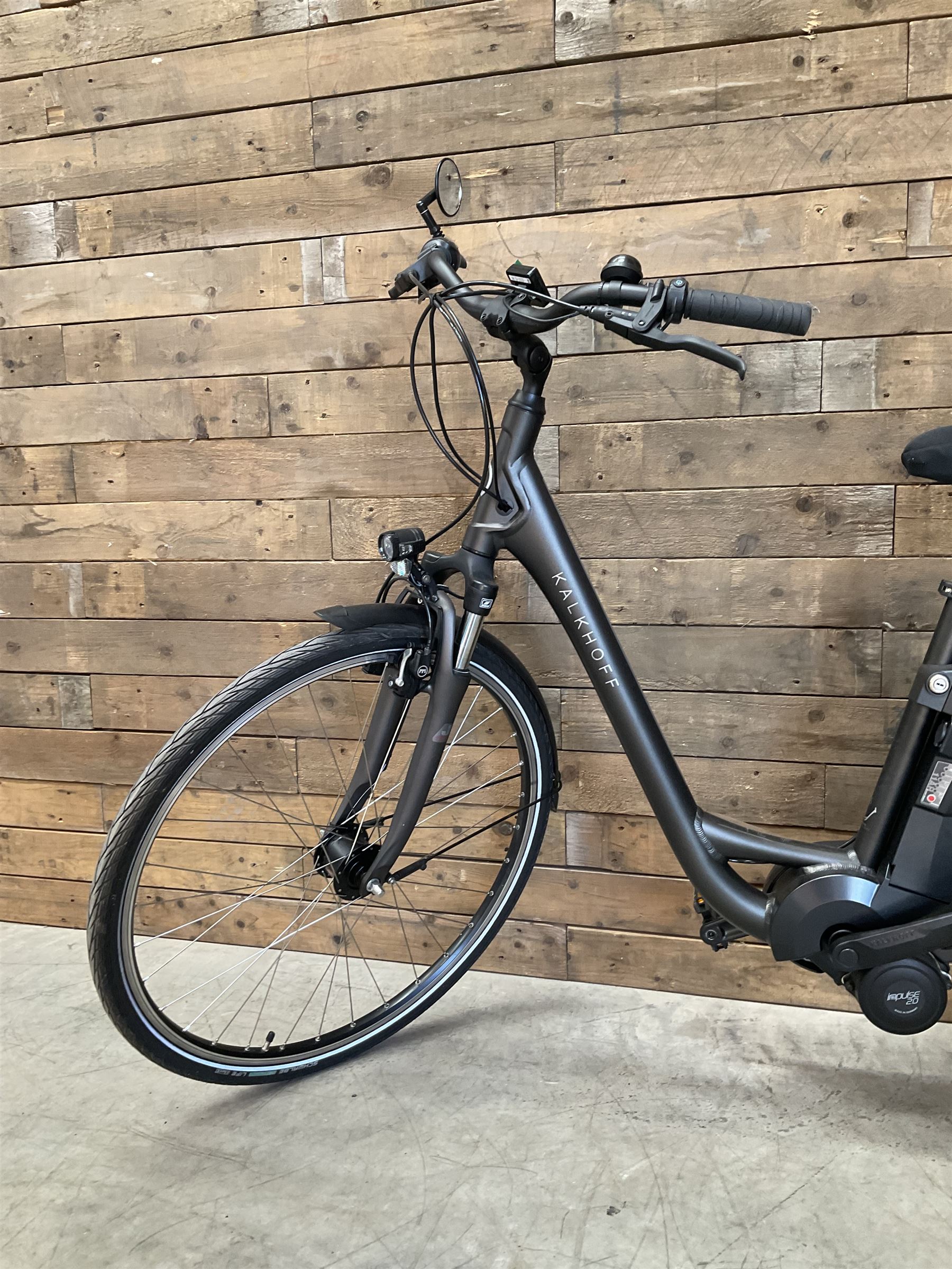 Kalkhoff Jubilee i7 electric bike and 11Ah battery, with charger lock and manual