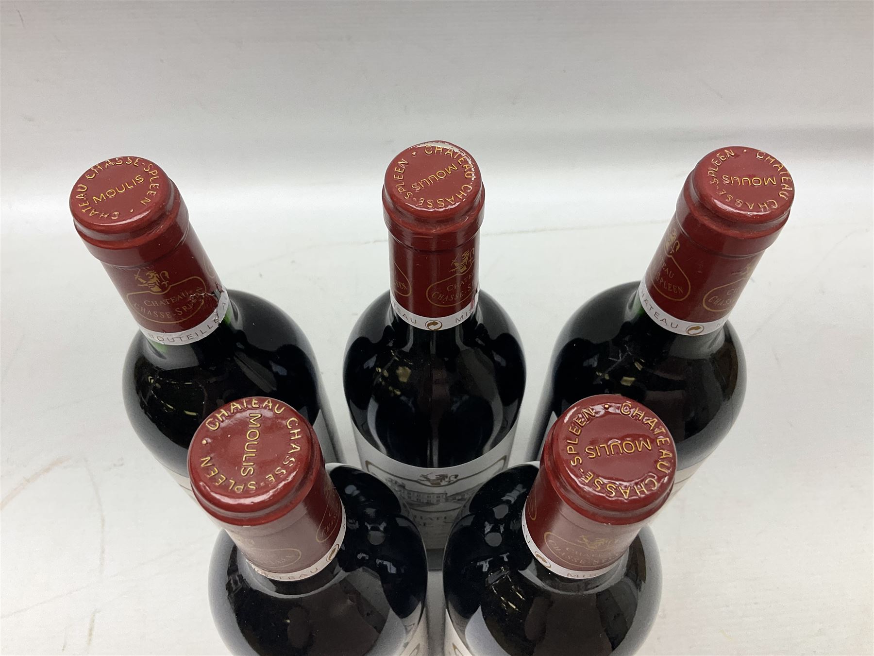 Chateau Chasse Spleen 1997 Moulis-en-Medoc, 750ml, 12.5% vol, five bottles