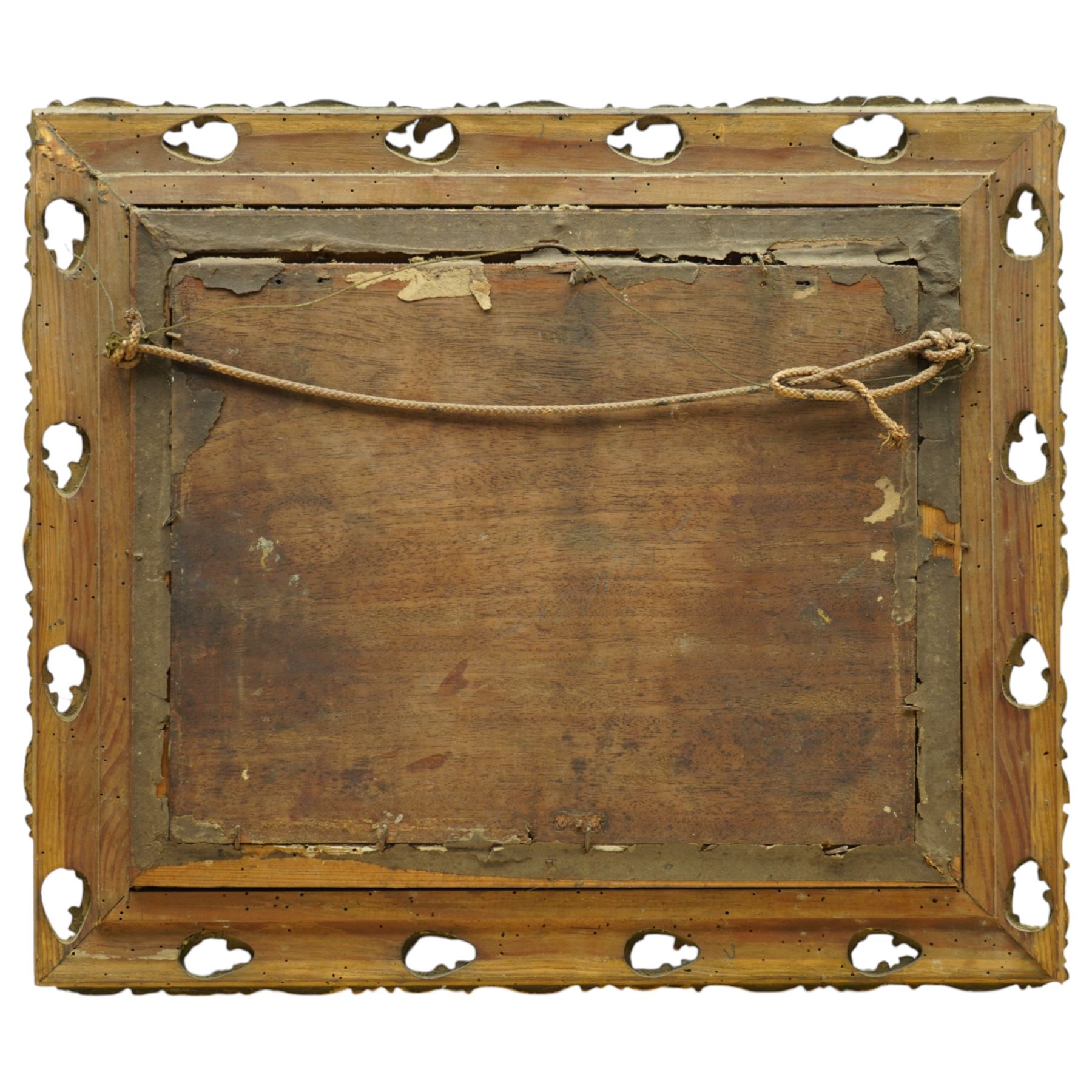 Circle of John Crome (Norwich School 1768-1821): Figures Gathering Firewood by Rural Cottage, oil on panel unsigned 23cm x 29cm