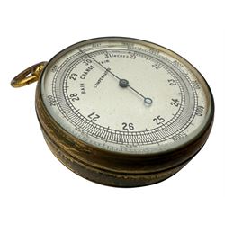 Trough compass and two other modern hand held compasses, compensated barometer, Smiths stop watch, Douglas combined protractor and parallel rule, etc