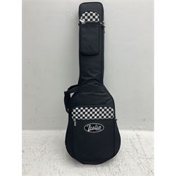 Italia Mondial electric guitar in blue with independent pick-ups, serial no.150066 L100cm; in original Italia carrying case 