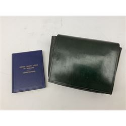 Collection of Masonic items, to include silver WWI 1914-1918 commemorative medallion named 'Bro J. Thompson No. 3458, hallmarked Birmingham 1923, silver and enamelled Masonic Steward medallion hallmarked Birmingham Spencer & Co, 1922, Masonic apron etc