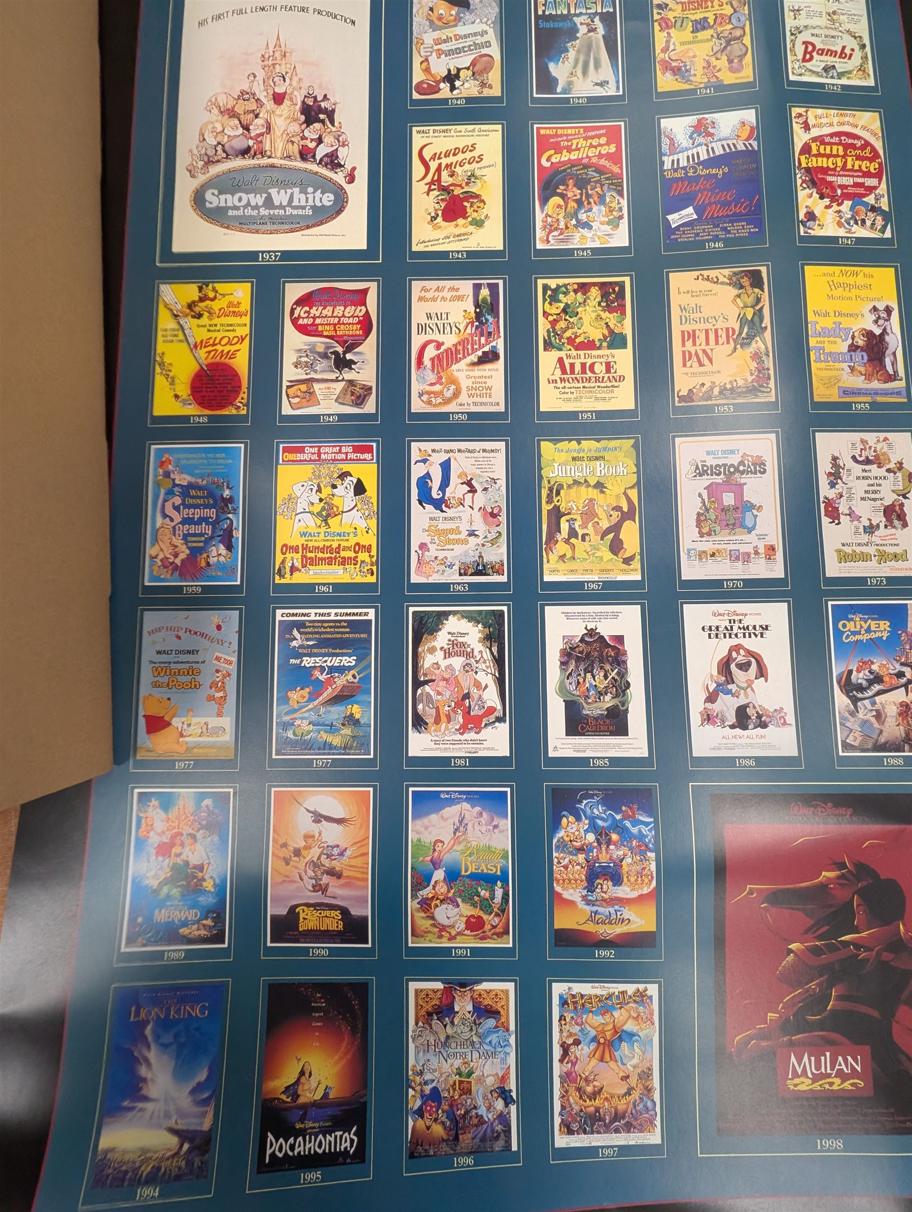 Collection of Walt Disney books and two posters, including The Disney Treasures, Before The Animation Begins, Inside The Dream, The Lost Notebook, etc, in two boxes