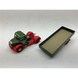 Corgi Premium limited edition - three Tippers die-cast models comprising CC10504 ERF KV Tipper - Ketton Cement; CC10102 Foden FG Tipper & Gravel Load; and CC10602 Leyland octopus Tipper; together with three Building britain models comprising 18404 H.E. Musgrove & Sons Ltd. Bedford O Artic Dropside; 07502 Tarmac Land Rover Winch & 2-wheel Trailer; and 12302 Eastwoods Foden FG 8-wheel Platform Lorry; all boxed (6)