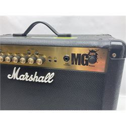 Marshall MG Series 30DFX amplifier L47.5cm; with Marshall MG fully programmable foot controller; both boxed (2)