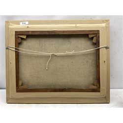 Carl Friedrich Koch (German 1856-1927): The Fortune Teller, oil on canvas en grisaille signed 44cm x 60cm