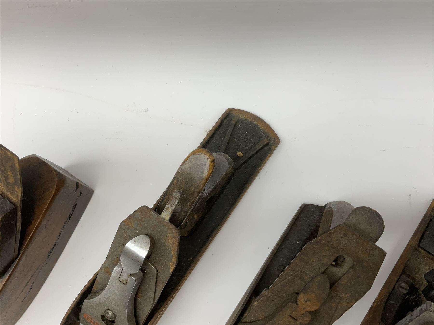 Stanley RB10 plane, two Stanley Bailey planes and another plane (4)