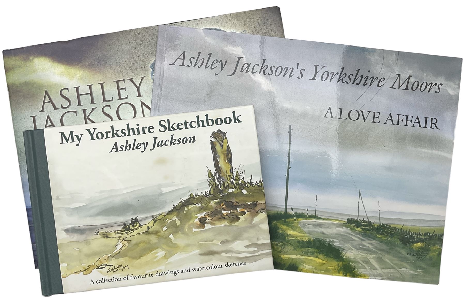 Ashley Jackson (Northern British 1940-): Dales Cottages, two limited edition colour prints signed in pencil; three Ashley Jackson signed books max 44cm x 67cm (5)