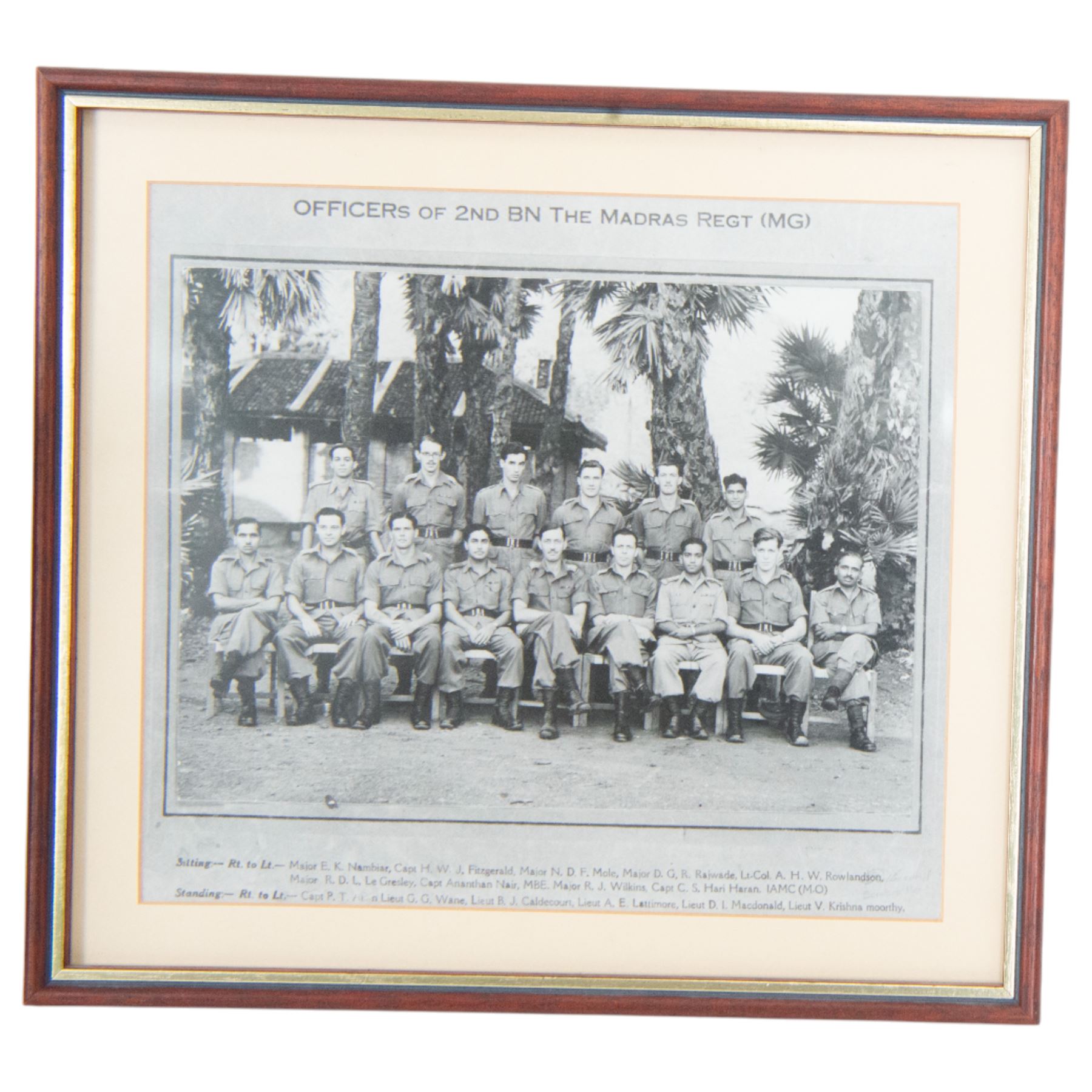 Six medals; Burma Star, Defence Medal, War Medal, 1939-45 Star, General Service Cross and National Service Medal, awarded to Captain Albert Edward Lattimore 2nd para Battalion the 3rd Madras Regiment, Indian Army, together with insignias other items relating to Madras Regiment, photographs and ephemera