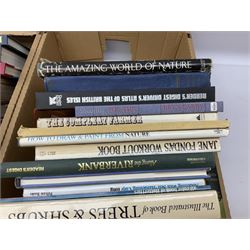 Collection of books, to include British Birds by F.B Kirkman and F.C.R Jourdain, five volumes of Time Life The Seafarers, books on embroidery etc, in four boxes 