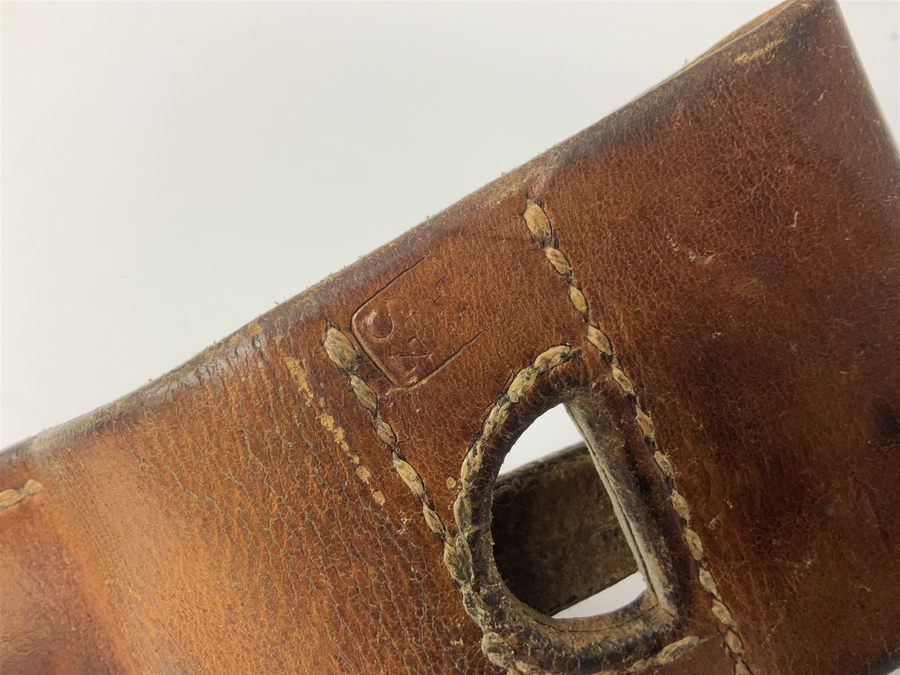 Swiss Schmidt-Rubin M1914 pioneer bayonet, with 48cm steel saw-back blade, the ricasso stamped, ''Waffenfabrik, Neuhausen'', the crosspiece stamped Swiss cross, steel scabbard, leather frog L64cm overall