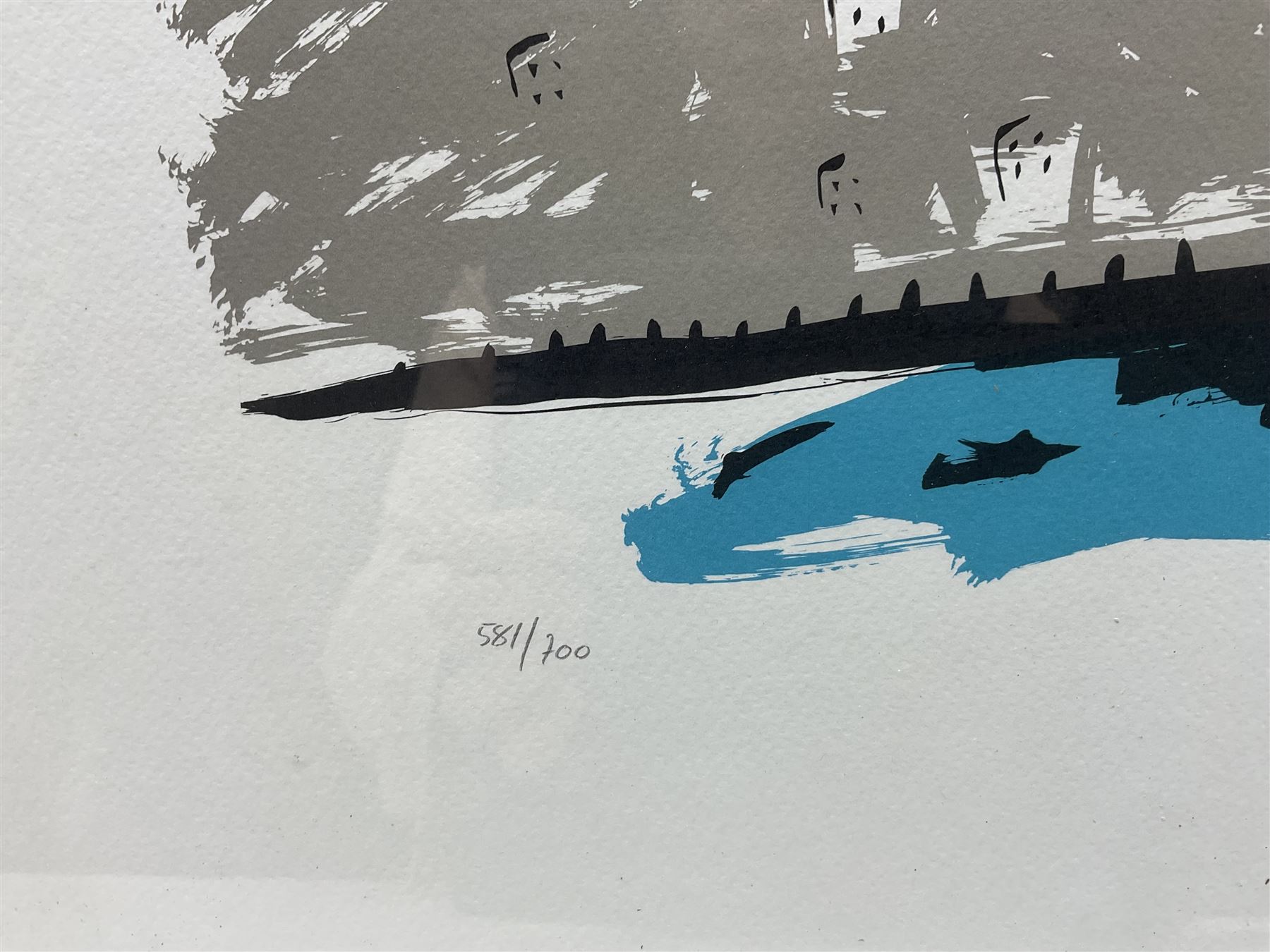 Javier Mariscal (Spanish 1950-): Cobi in Barcelona, set of three limited edition serigraphs embossed with signature and numbered 568, 500 and 581/700 in pencil max 50cm x 60cm 
Notes: Commissioned by SEAT in 1989 on the occasion of the Barcelona 1992 Olympic Games.