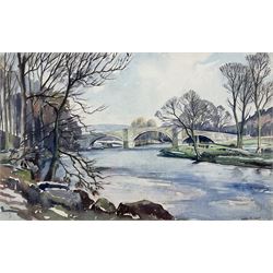 Walter Cecil Horsnell (British 1911-1997): 'Barden Bridge - Appletreewick Yorkshire', watercolour signed, titled and dated 1962 verso, 30cm x 49cm