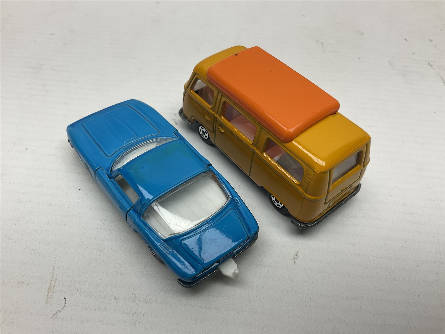 Matchbox 1-75 Series 'Superfast' ex-shop stock - eight models comprising 8f Wildcat Dragster, 9e AMX Javelin, 10e Piston Popper, 13e Baja Buggy, 14d Iso Grifo, 19e Road Dragster, 22d Freeman Intercity Commuter and 23e Volkswagen Camper; all boxed (8)