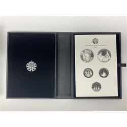 The Royal Mint United Kingdom 2015 proof coin set collector edition, cased with certificate