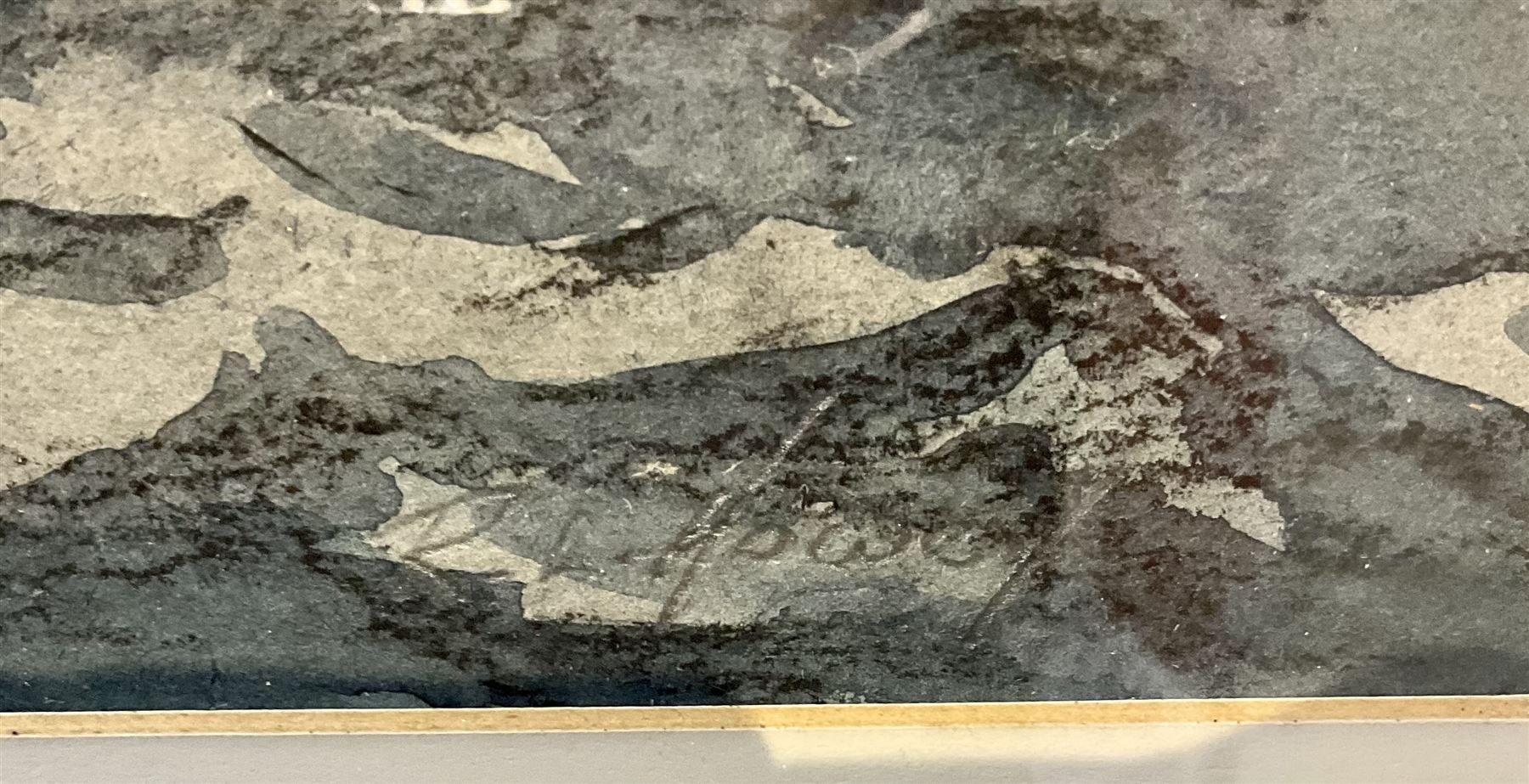 Robert Leslie Howey (British 1900-1981): Sailing Vessel off Whitby, charcoal and watercolour heightened in white signed 49cm x 62cm