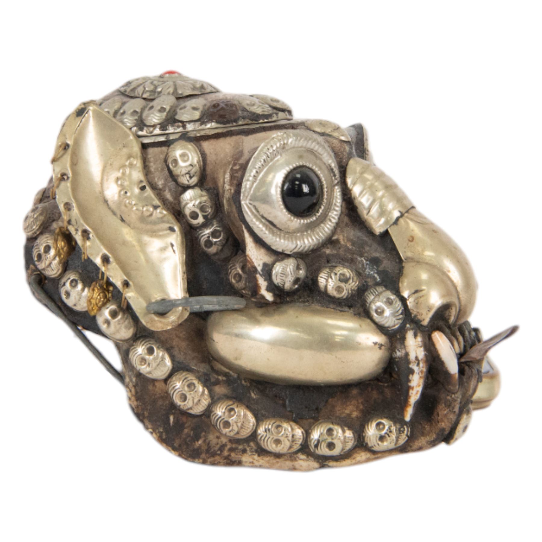 Tibetan silver mounted monkey skull | Taxidermy & Entomology | 146726