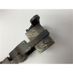 Three modern bullet moulds comprising Lee double cavity .44 calibre, boxed with instructions; and two Lyman .38 calibre; all in unrelated 19th century mahogany box