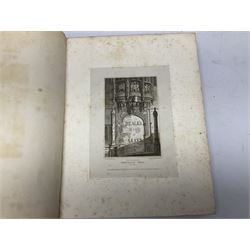 Views of the Seats of Noblemen and Gentlemen in England, Wales Scotland and Ireland from Drawings by J.P.Neale pub. London 1821-1821, with engravings, half calf, in four volumes