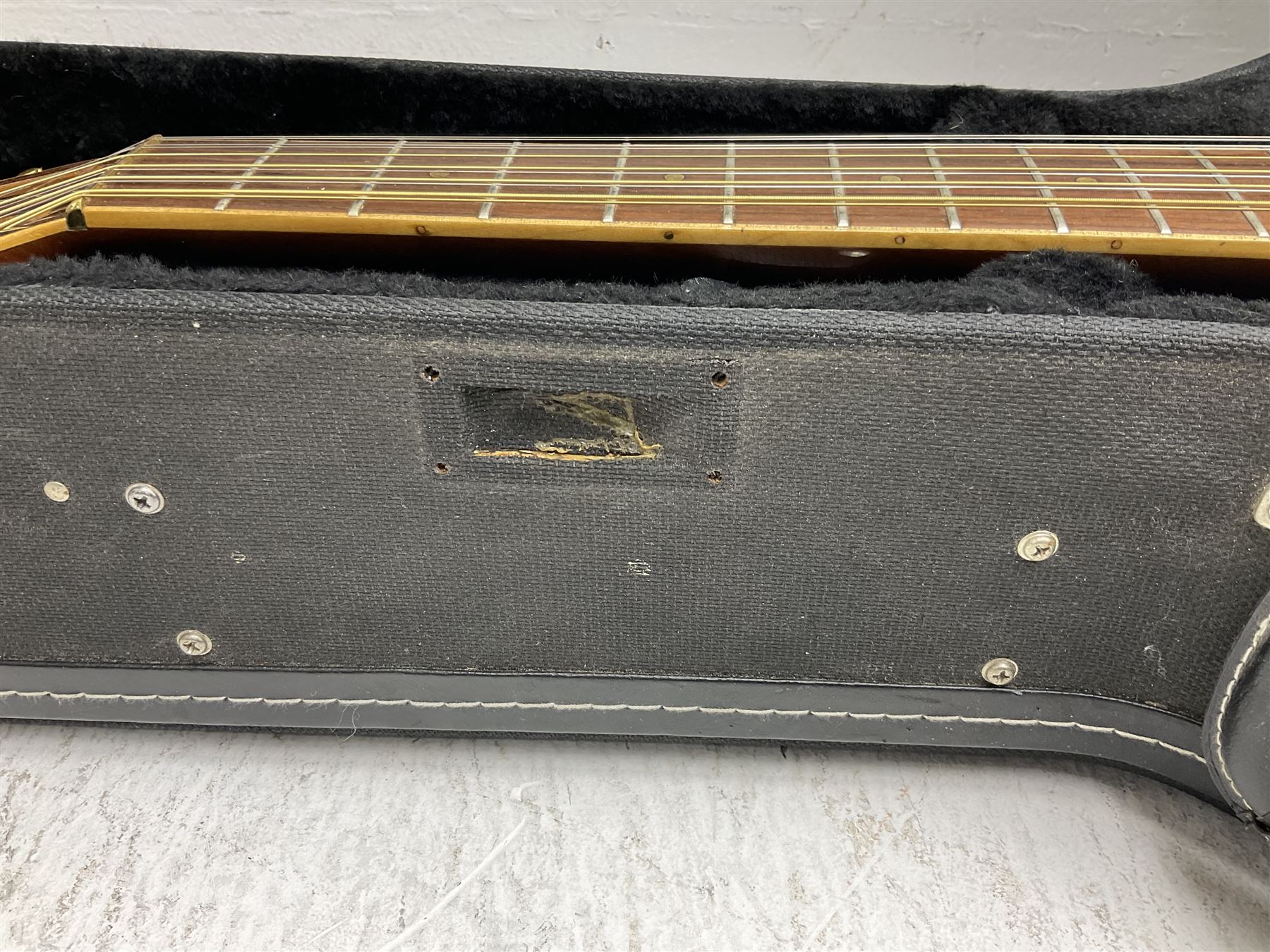 Vintage Daion twelve-string acoustic guitar L107.5cm; in hard carrying case