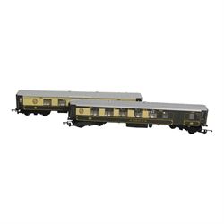 Six Hornby 00 gauge Pullman 1st class carriages, comprising Minerva, Juana, Cygnus, Zena, Evadne and car no. 65, unboxed