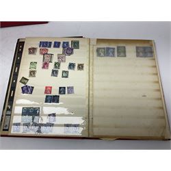 Great British stamps including Queen Elizabeth II mostly commemorative mint decimal issues with 1st class, miniature sheets etc, pre-decimal issues and other QEII stamps with mint and used, housed in four ring binder folders and loose