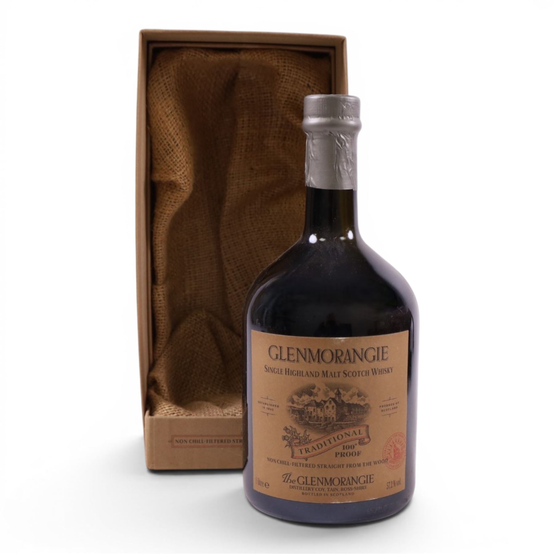 Glenmorangie, Traditional 100 proof whisky, 57.2% vol, 1 litre