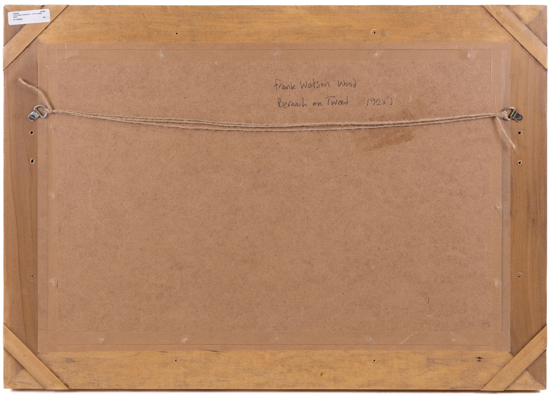 Frank Watson Wood (British 1862-1953): Berwick-upon-Tweed from Halidon Hill, watercolour signed 31cm x 52cm