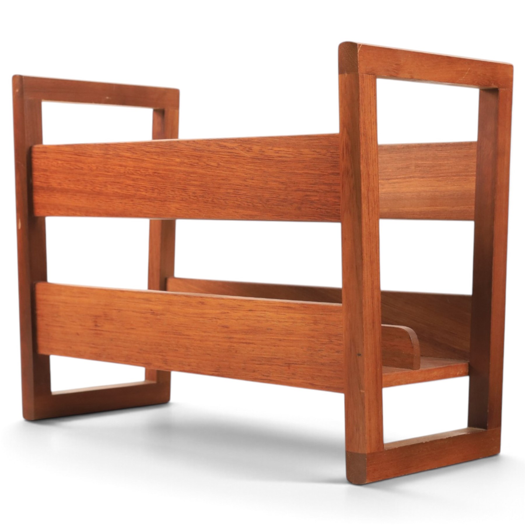  Guy Rogers - mid 20th century teak magazine rack