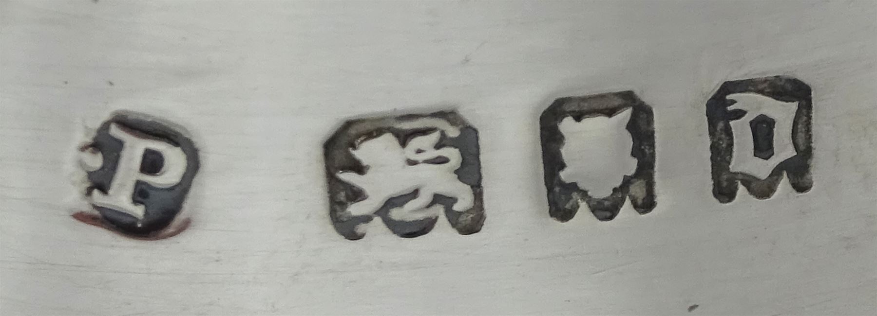 Silver milk jug and sugar bowl by Robert Pringle & Sons, London 1919 and a silver sauce boat by Sheffield Harrison Brothers & Howson, Sheffield 1904, approx 7.7oz