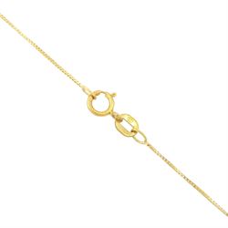 18ct gold Colombian emerald and diamond cluster pendant by Iliana, single octagonal cut emerald of 1.65 carat, surrounded by two rows of twenty round brilliant cut diamonds, spaced by eight tapered baguette cut diamonds, hallmarked, total diamond weight 0.96 carat