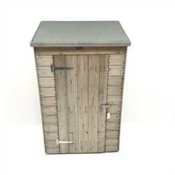 Small garden shed, sloping roof, single door, W94cm, H151cm, D64cm  