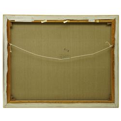 John Ridgewell ARCA (British 1937-2004): 'Richmond - Yorkshire', oil on canvas signed, titled and dated on Fischer Fine Art Ltd label verso 80cm x 101cm