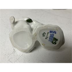 Seven Royal Copenhagen figures, including Arctic tern no 827, Swan no 755, Kingfisher no 2257 etc, together with Royal Copenhagen dish