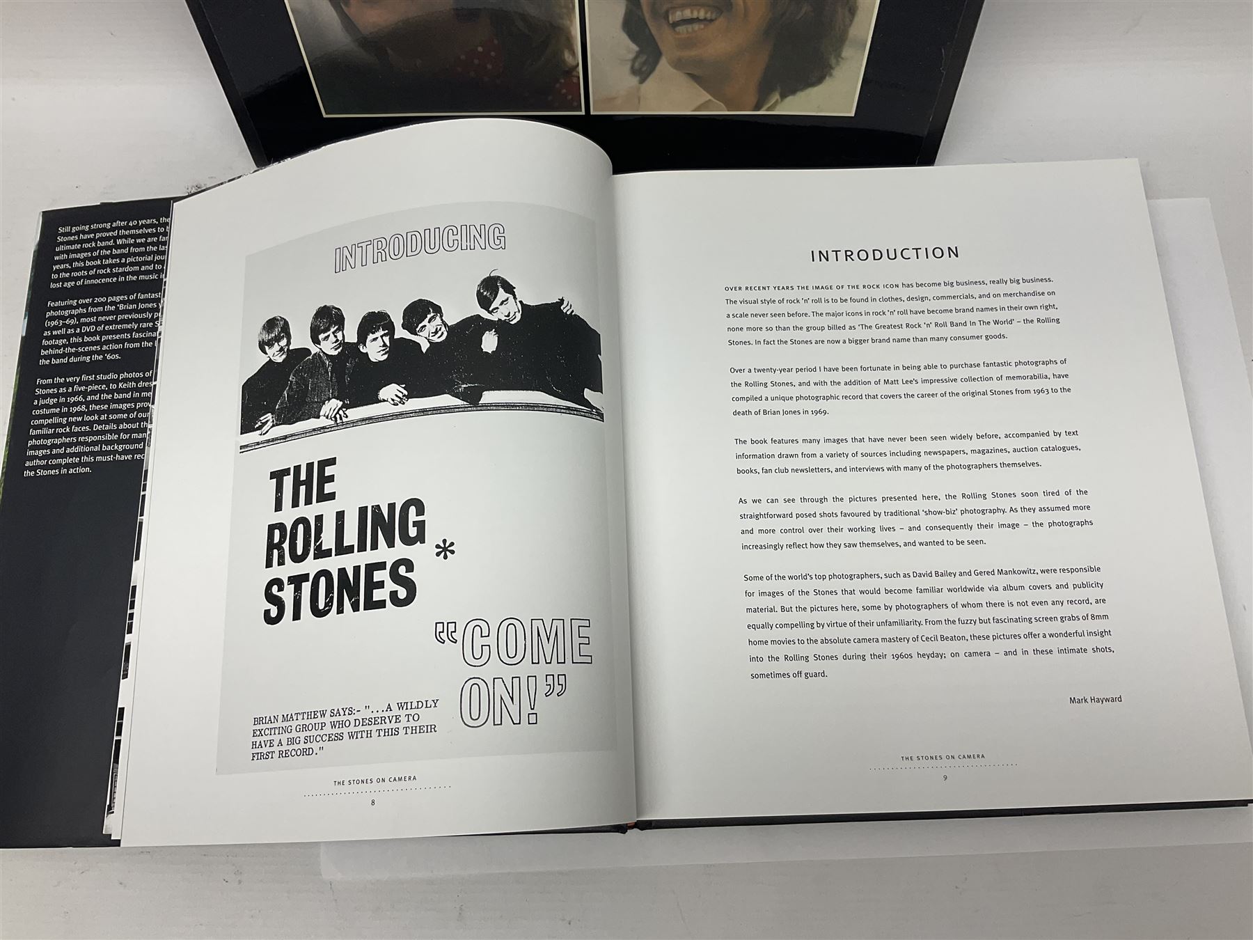 Beatles 'Get Back' book; The Rolling Stones on Camera of Guard with DVD by Mark Hayward; Black Vinyl White Powder by Simon Napier-Bell