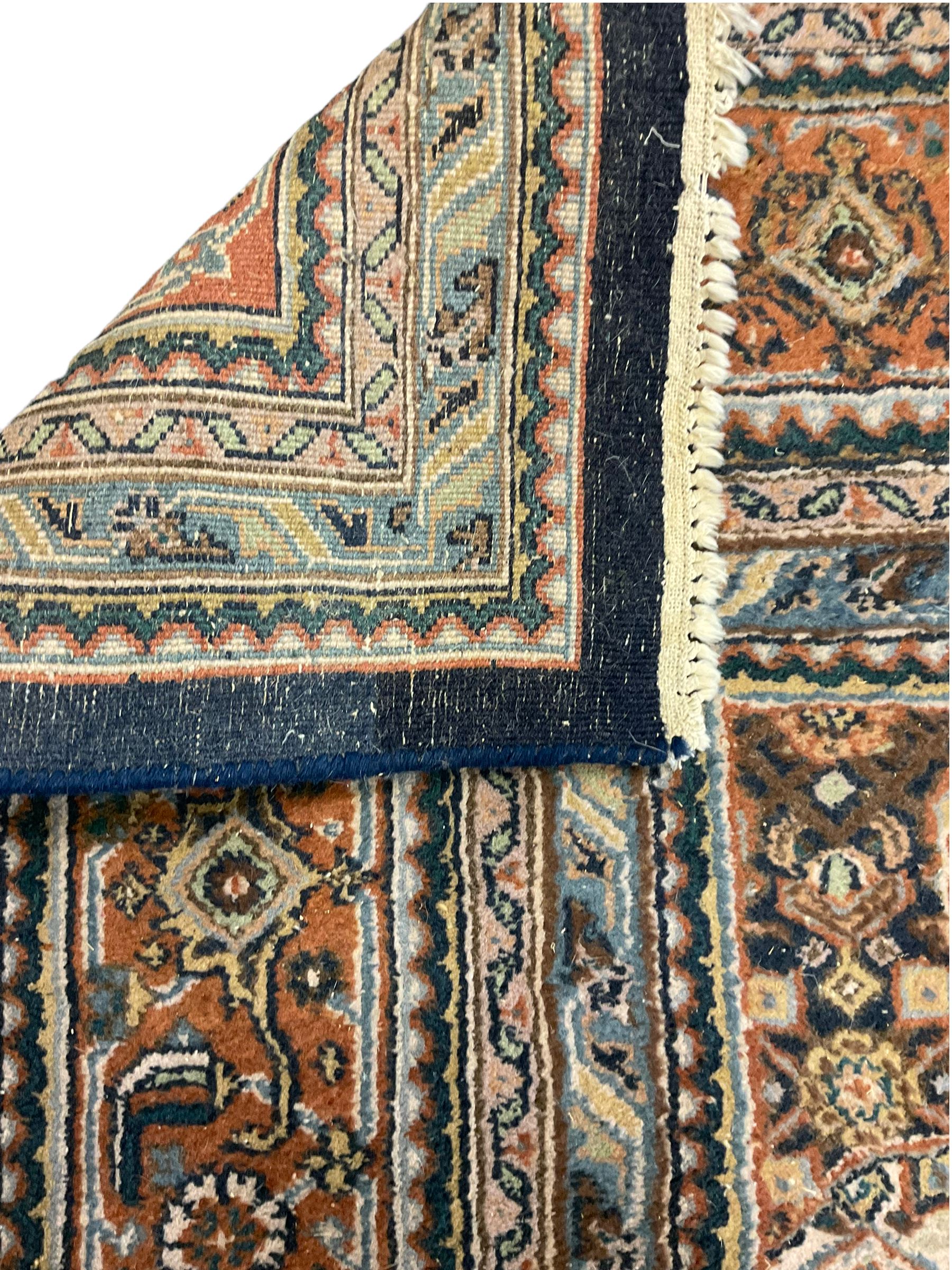 Persian Bidjar hand knotted carpet, beige and red ground