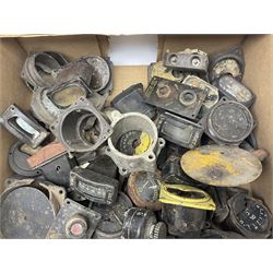 Large collection of gauge parts, including faces and backs  