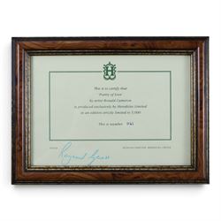 Ronald Cameron -  Poetry of Love limited edition sculpture, limited edition 1161/5000 with certificate of authenticity, H31cm 