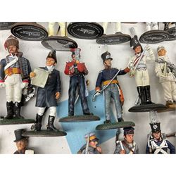 Thirty seven del Prado military figurines, foot soldiers including including Napoleonic War, WW2 etc