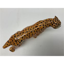 Group of Beswick figures to include leopard no 1082, rabbits, swan, pheasant no 1226 etc, all with marks beneath